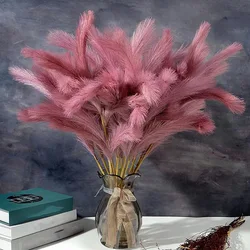 60cm Fluffy  Reed Boho Decor Flowers Fake Plant Encrypted Reed  Mock Artificial Flowers for Wedding Party Home Decor
