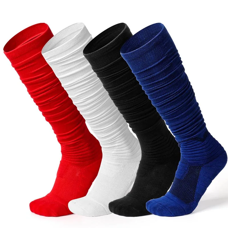 Football Socks Elastic Anti-slip Extra Long Compression For Knee Sports