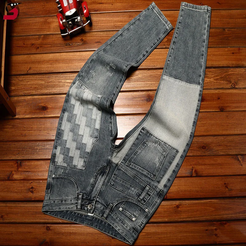 Jeans Men's Korean-style Slim Fit Stretch Skinny Trousers