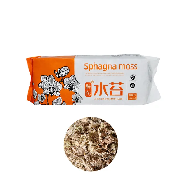 Sphagnum Moha Növényekhez Cserepes Keverék Talaj Növények Virágok Tőzeg Pillangó Orchidea Virágpot Dekoráció