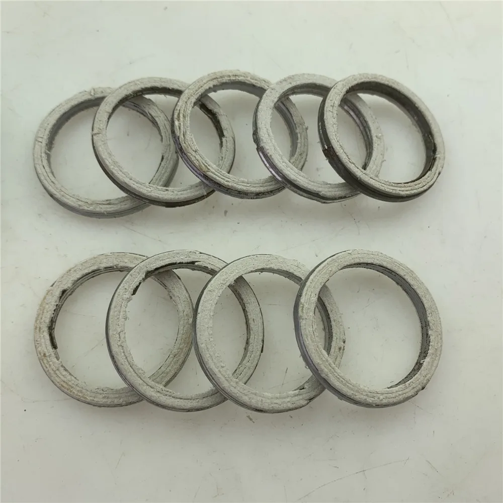 6PCS For GN125 GS150 GN250 motorcycle exhaust pipe O-type gasket installed in cylinder head between exhaust port and inlet