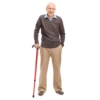 Walking Cane Elder Cane Stickmen Collapsible Telescopic Folding Cane Elder Cane Walking Trusty Sticks For Mothers Elder Fathers 6