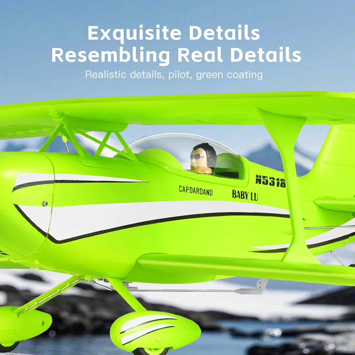 2026 WLtoys 원격 조종 항공기 A310 브러시리스 모터 3D/6G 자이로스코프 듀얼 윙스 4채널 비행기 소년 장난감 선물