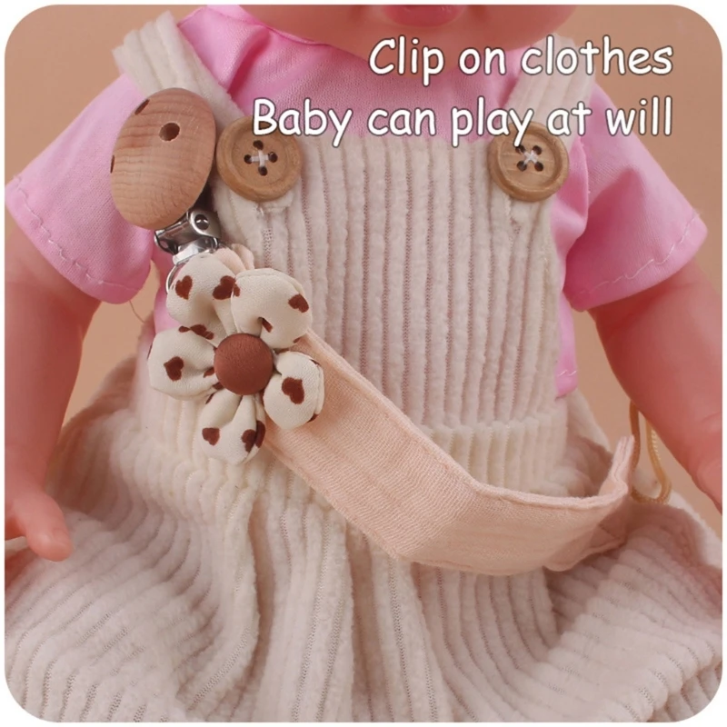 Cotton Linen Baby Pacifier Chain Clip Soother Nipple Holder Clasps Dummy Attache Feeding pacifier clip pacifier chain pacifier accessories teether clip