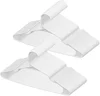 VEVOR Hangers, 0.2 in Ultra-Thin, 50 Pack White Plastic Hangers with Stable Triangular Top Structure & Wider Notch Design 1