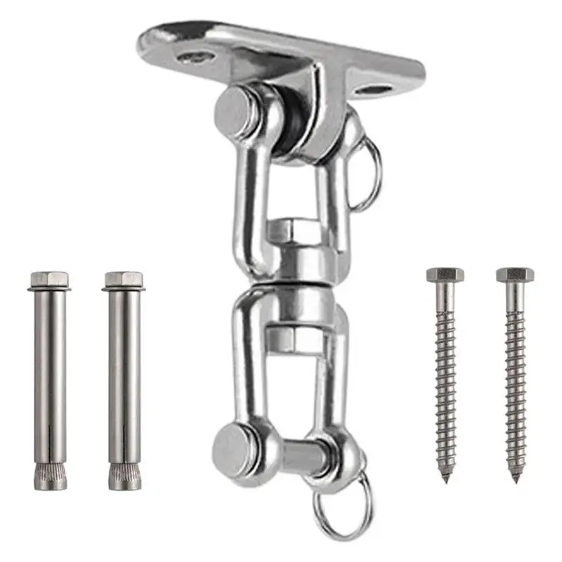 

304 Stainless Steel Screw Bracket Heavy Duty 360 Swing Hangers Yoga Hammock Chair Bracket Sandbag Suspension Hardware Swing Sets