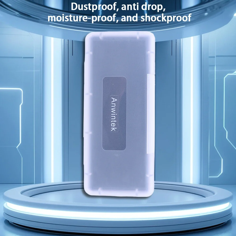 6 in 1 Transparent Mini SD Memory Cards Protective Case Waterproof Plastic SD Card Holder EVA Foam Anti-Static Storage Box