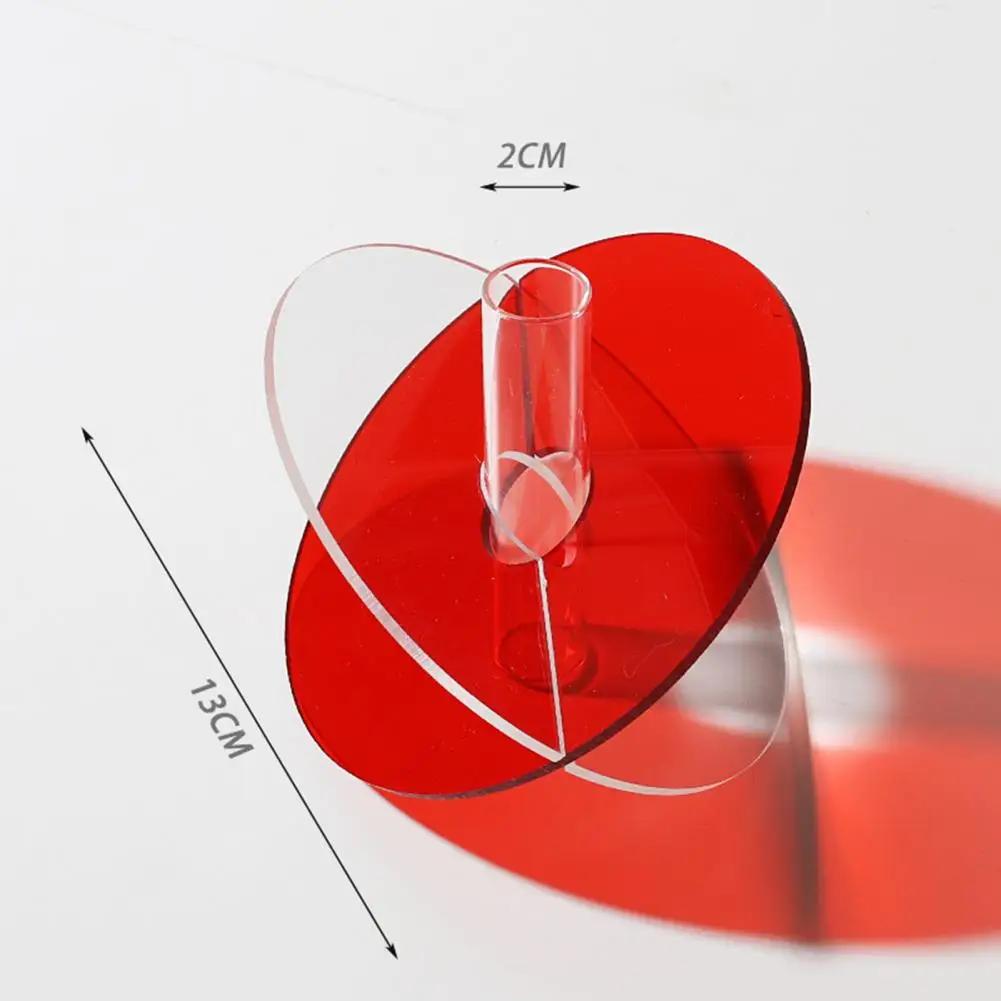 1Pc Flower Vase Elegant Durable Unique Design Vase Ornament Acrylic Shatterproof Vase for Weddings Home Office Decorations 6