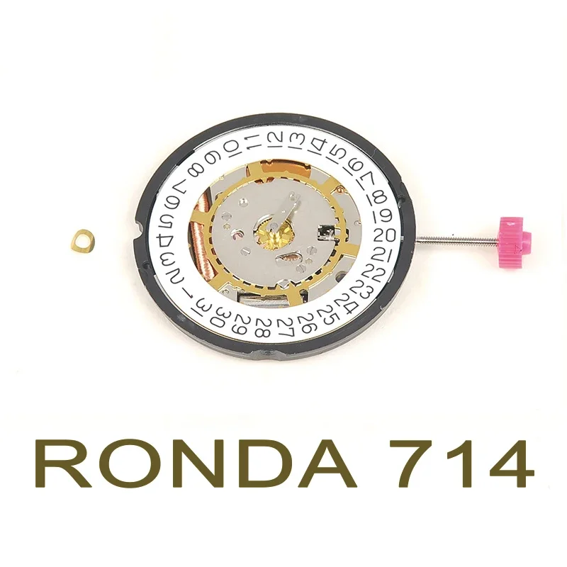 

Rhonda 714 Swiss Original Brand New Movement Calendarless Quartz Movement Date 3/6 Watch Parts