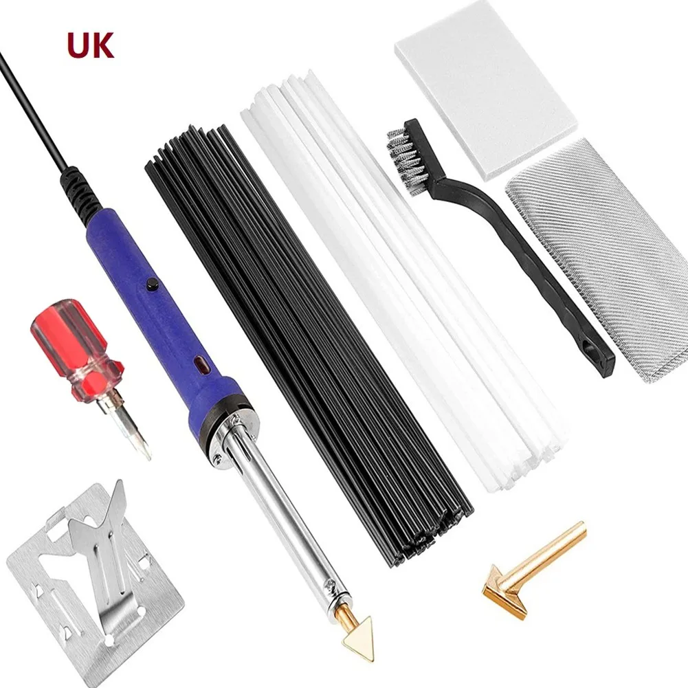 soldering stations 80W Plastic Welder UK/US/AU/EU Plug Electric Soldering Iron Welding Tool Kit For Car Bumper Kayak Repair inverter arc welder