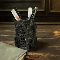 .Hot Sale-Black Gothic Style Pen Holder Ornament for Home And Office Decor Cool Gift Unique Storage Item 2026 1