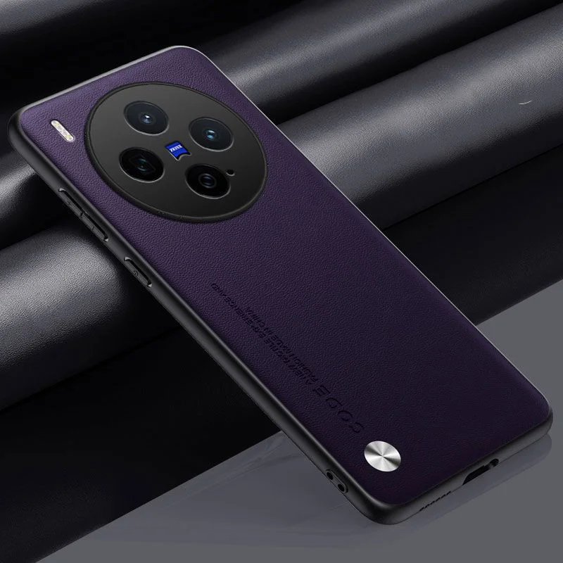 Luxury PU Leather Shockproof Bumper Case - Premium Hard Cover