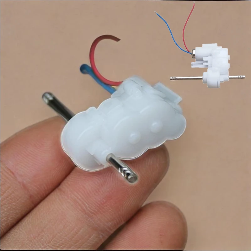 Mini motoréducteur 6x14mm DC 3.7V 390 tr/min double arbre pour bricolage
