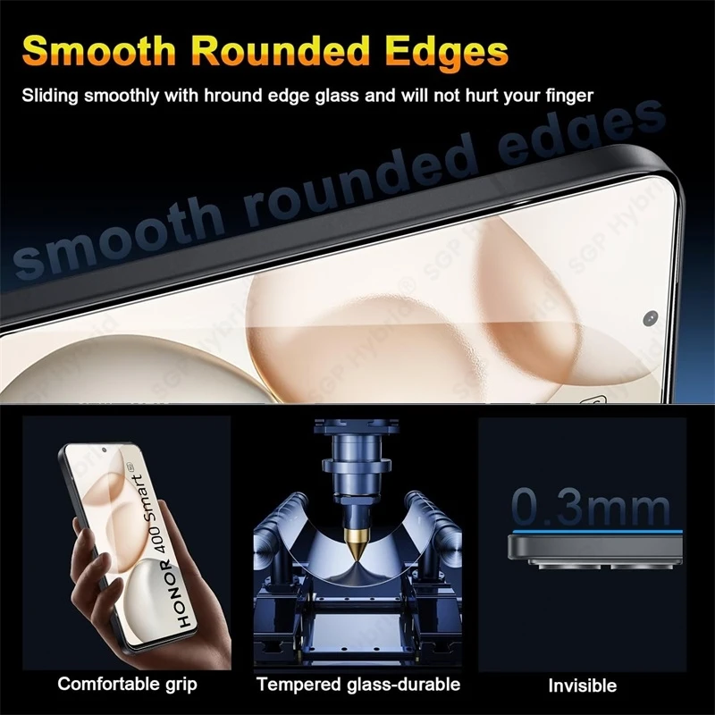 5-Pack Premium 9H Tempered Glass Screen Protector, Explosion-Proof HD Film