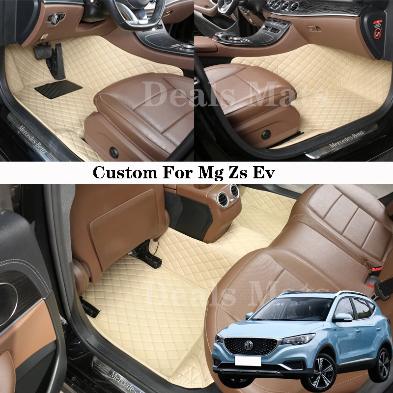 

Автомобильные коврики для Mg Zs Ev кожаные для всех сезонов водонепроницаемые коврики пользовательские ковровые аксессуары
