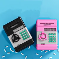Creative automatic money-rolling Piggy Bank Password Safe Piggy Bank children fall-proof piggy bank birthday gift 2