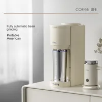 Coffee Maker Automatic Portable Thermal Insulation Bean Powder Dual-use Detachable Kitchen Appliances Home Grinding Coffee Maker 2