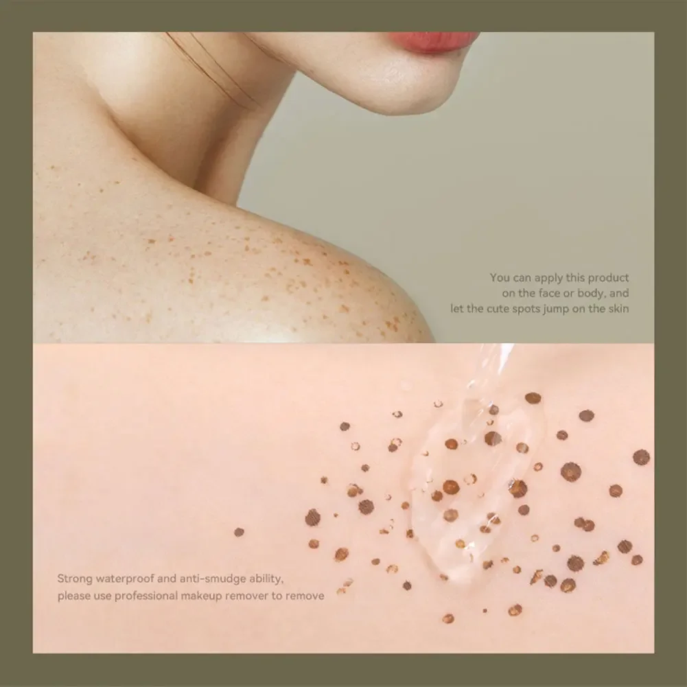 Quick Dry Spot Freckle Air Cushion Waterproof Long Lasting Liquid Powder Quick Dry Natural Face Freckles Stamp Makeup 5
