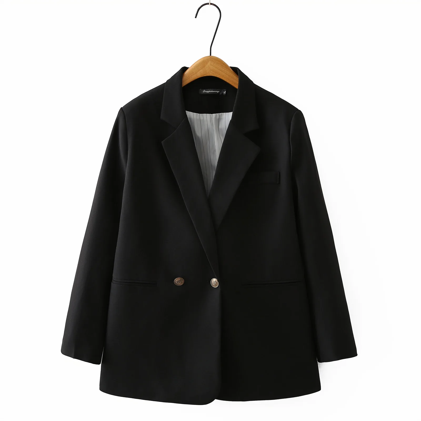 XXXXL Fashion Plus Size Women's Suit Jacket New Casual Mid Length British Style Temperament Blazer In Autumn 2518