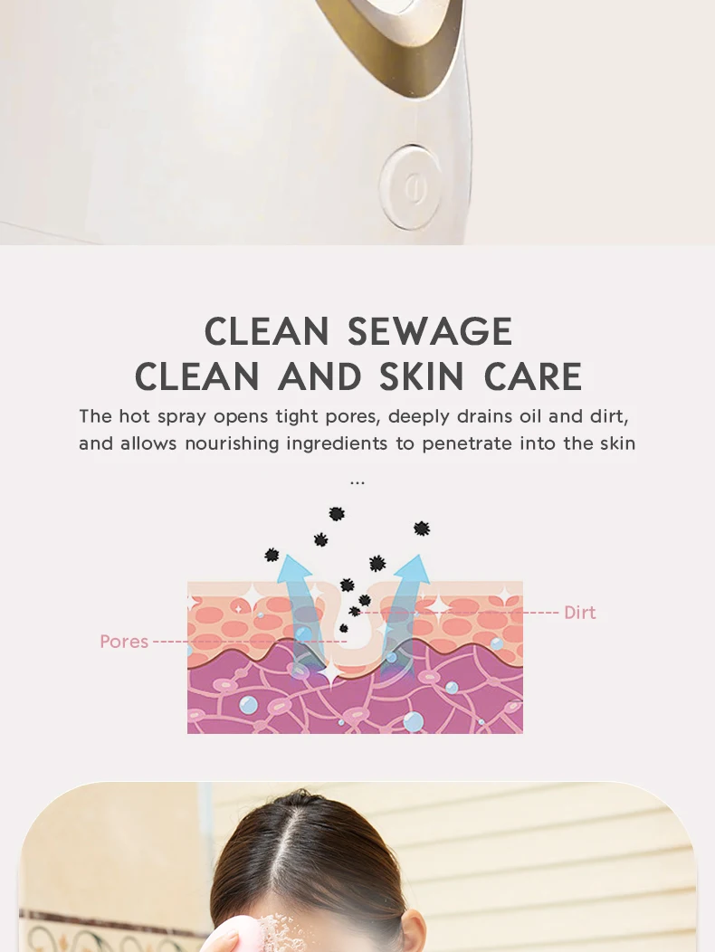 Nano Facial Steamer – Portable Warm Mist Spa Humidifier for Deep Hydration