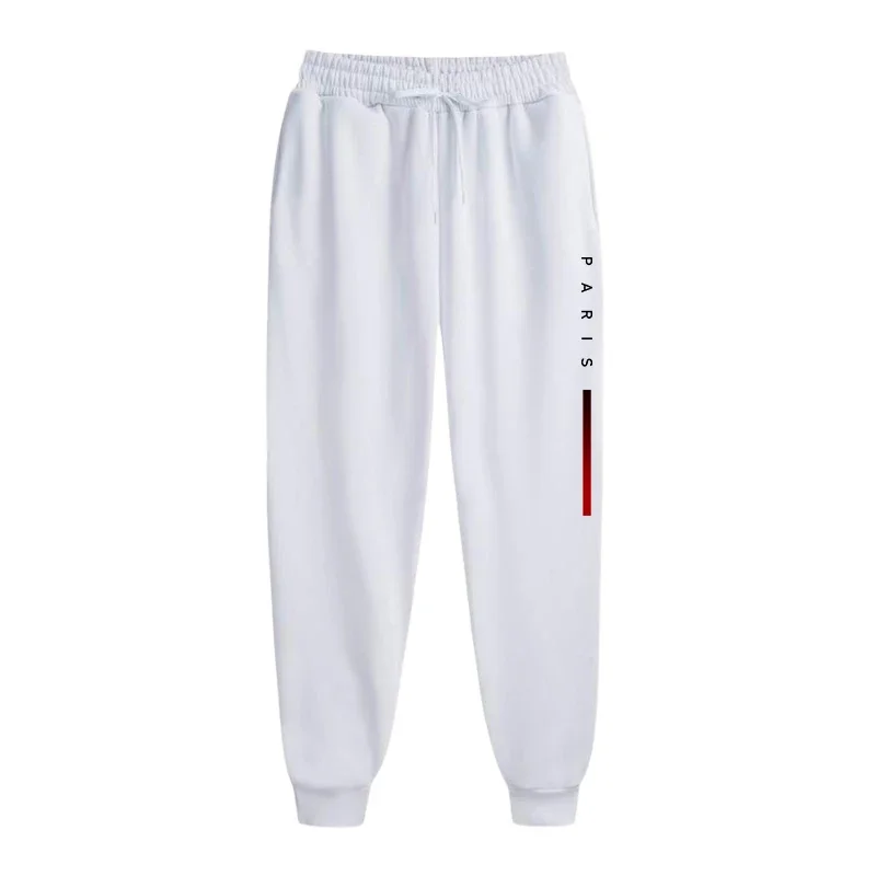 Men's Paris Printed Jogger Pants Casual Sports Sweatpants