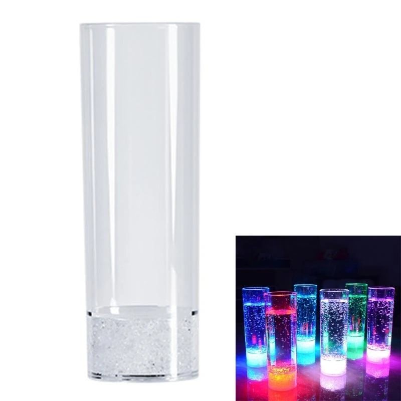 LED 깜박이는 빛나는 와인 맥주 음료 컵 바 파티 용품 아크릴 소재