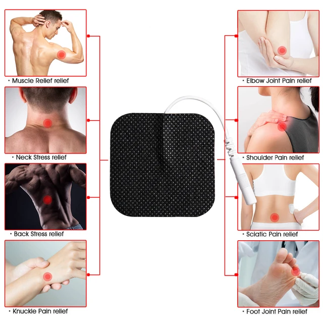 100/50/20/10p Non-woven Electrode Pads 5x5cm EMS Muscle Stimulator Patch Reusable for TENS Acupuncture Digital Massage Machine 5