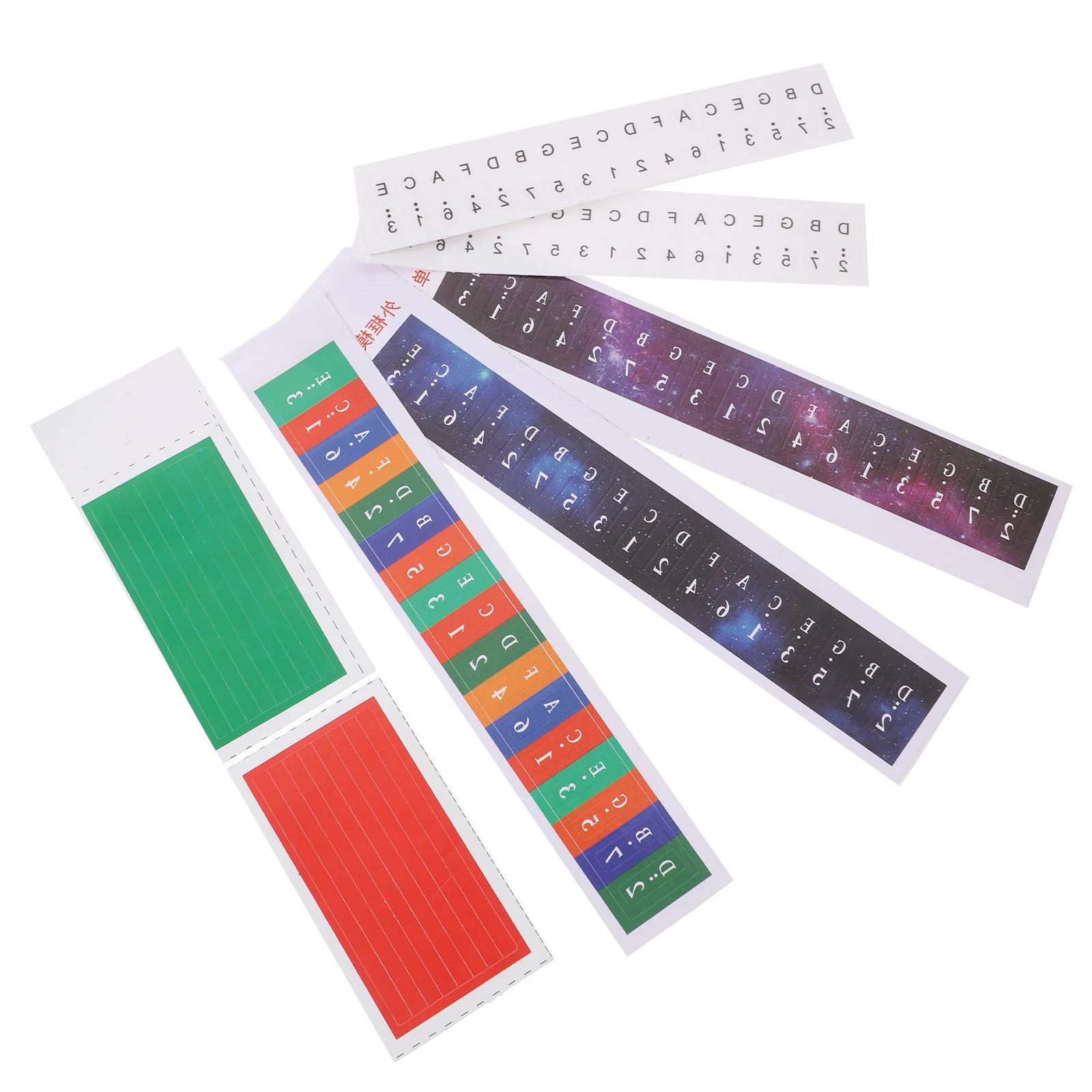Thumb Piano Stickers Finger Note Transparent Keyboard Accessories Notes Paper Child Kit