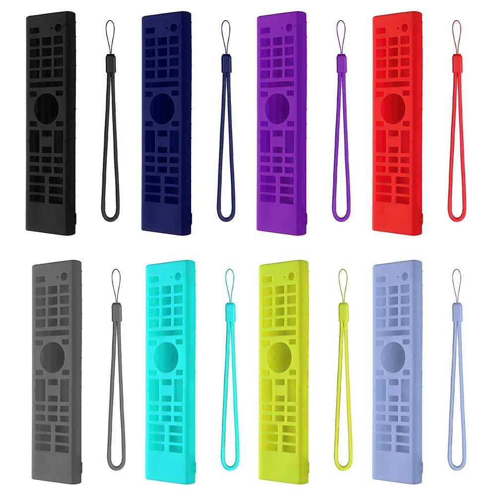 Remote Control Cover Protector Silicone Protective Sleeve with Lanyard Shockproof for Hisense ERF3A80 ERF3B80H ERF3C80H ERFTG80H