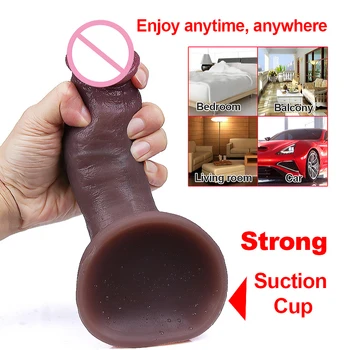 Big Realistic Dildo Balck Cock for Women Anal Big Huge Fake Penis with Suction Cup Sex Toys Private Multiple Size Anal Butt Plug 4