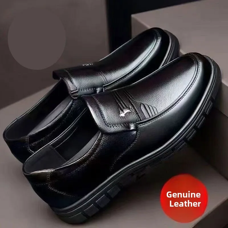 أحذية من الجلد العسكري من الدرجة الأولى أحذية رجال الأعمال غير الرسمية أحذية سفلية ناعمة 100% من جلد البقر بالكامل تخفيضات خاصة