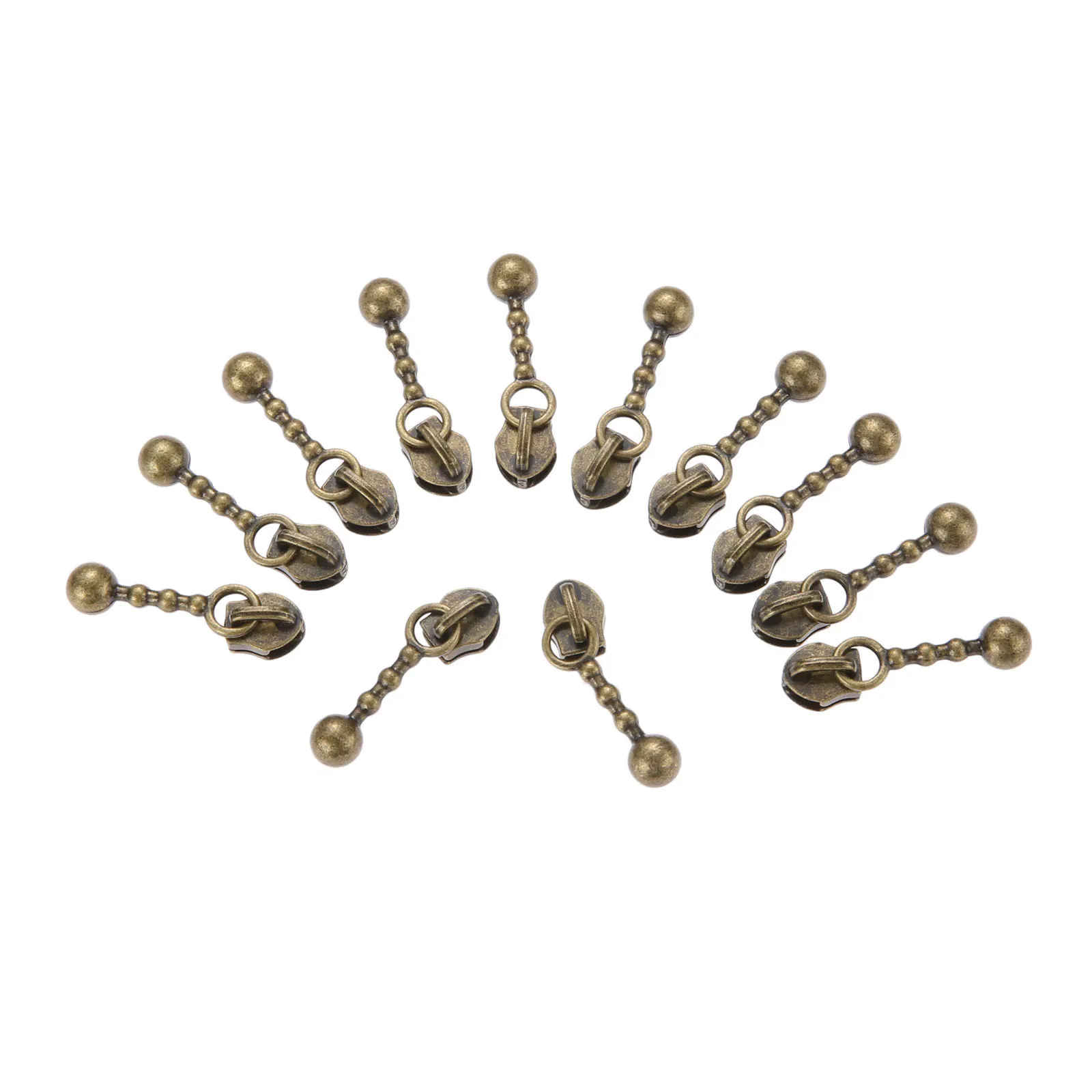Zipper Sliders Metal 3# Nylon Zippers Replace Pull Drop Shape Antique Bronze DIY Luggage Suitcase Craft Sewing Accessories 20Pcs zipper repair kit zipper pullers zipper sliders zipper accessories