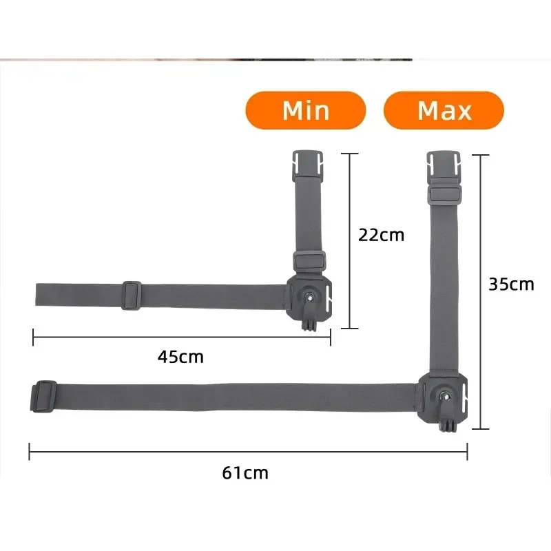 Description Picture 3 of itemHead Strap Mount Headband For GoPro/Insta360 Go 3/X3/Action 3/Action 4 Buckle Holder Belt Action Cameras Accessories