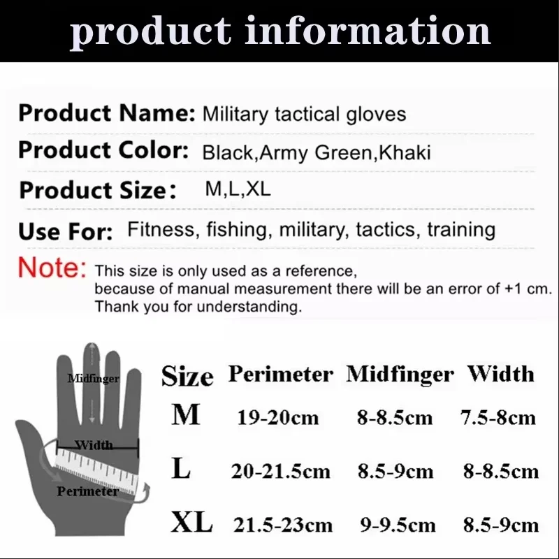 Outdoor Tactical Fingerless Gloves 4