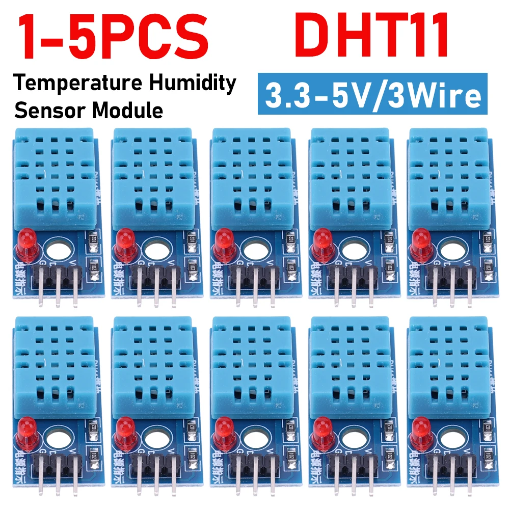Placa de m dulo sensor de temperatura e umidade digital dht11 3 3v 5v 3