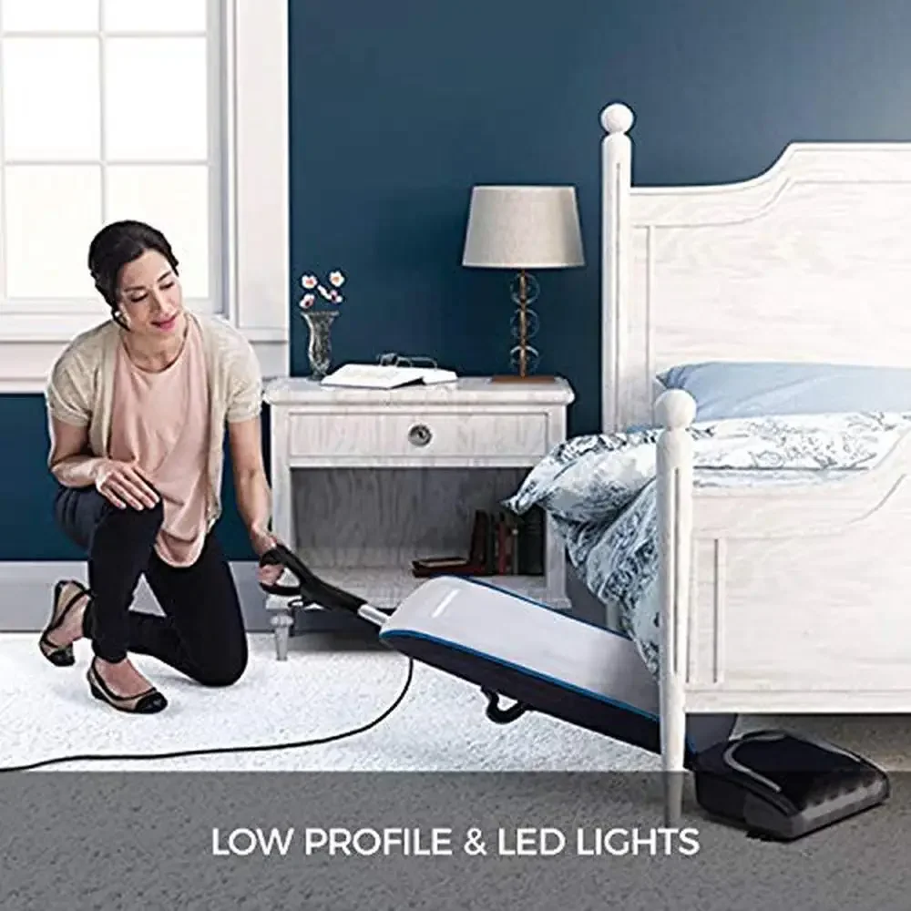 HEPA Swivel Bagged Upright Vacuum Cleaner Lightweight Pet Odor Reducing Carpet Hard Floor UK30305PC Blue Disk Brush 4X Capacity 5