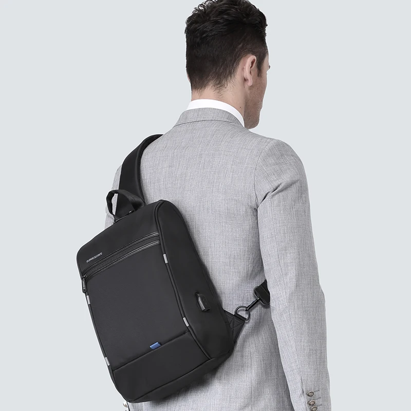 Kingsons Single Shoulder Backpack Men Small Backpack Waterproof Laptop  Backpack 13/13.3 inch Mini School Bags for Boys 2023