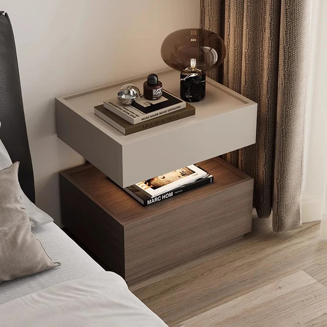 Table De nuit De rangement tiroir Simple Table De chevet De luxe moderne minimaliste Mesitas De Noche Para El dortoir meubles chambre 1
