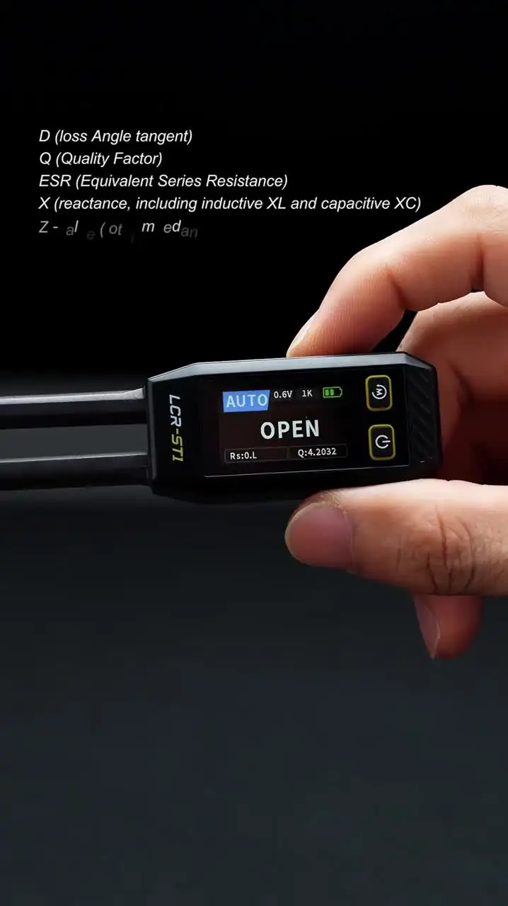 Testeur LCR SMD ESR Fnirsi LCR-ST1 - Pince Intelligente Pour Composants électroniques