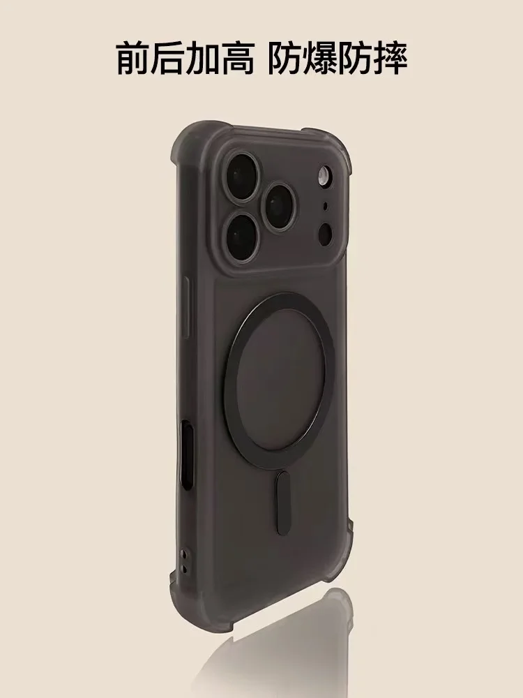 Candy Color Transparent Magnetic Bumper Shockproof Phone Case