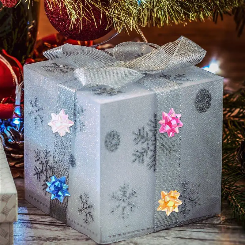 Ribbon Bow Decoration Christmas Bow Ornaments 70pcs Christmas Decoration Pull Bows Gift Knot Ribbon 2-Inch Star Lace Ribbon Birthday Party Wedding Gift Packaging Wrapping