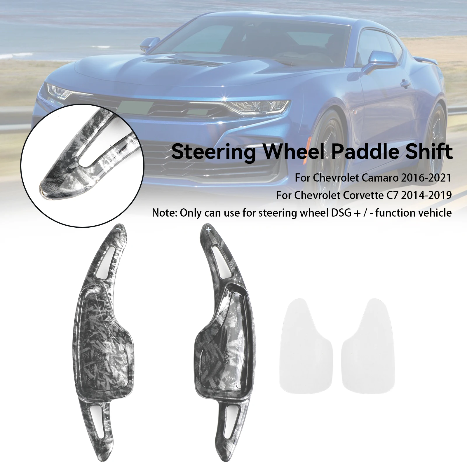 

Переключатель рулевого колеса Areyourshop, удлинитель рулевого колеса, подходит для Chevy C7 Corvette Camaro 2014-21