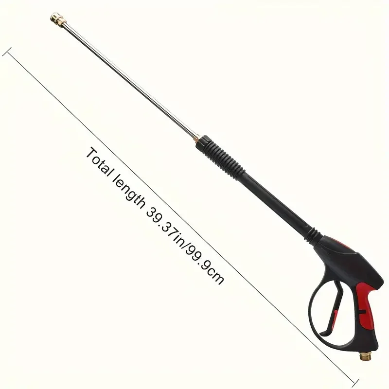 4000PSI High-Pressure Water Gun, M22-14 Copper Valve & 1/4" Quick Connect, 5-Color Nozzles for Car Washing 2