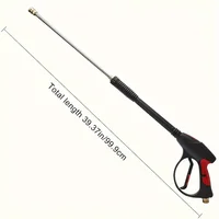 4000PSI High-Pressure Water Gun, M22-14 Copper Valve & 1/4" Quick Connect, 5-Color Nozzles for Car Washing 2