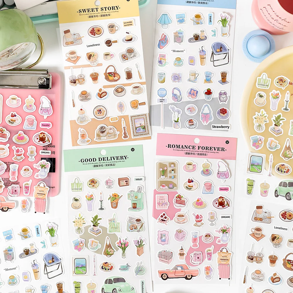 Cute Everyday Objects Stickers Decor Planner Sketchbook Art Scrapbooking Notebooks Diary Aesthetic Hand Account Collage Material