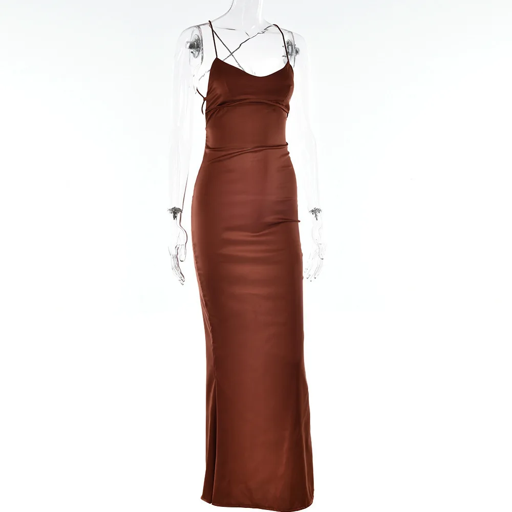 royal blue satin bodycon dress for women 