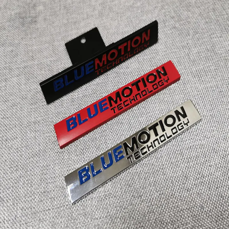 

BLUEMOTION for Volkswagen series Metal Car Decal Golf 6 Modified parts Blue Drive Car Tail Label Medium Network Label Car Decal