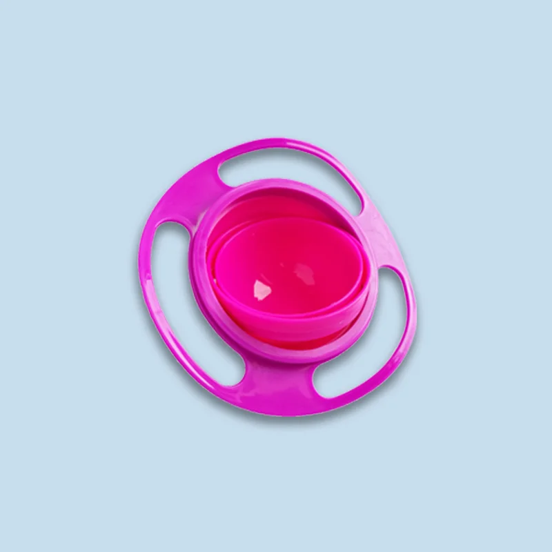 Universal Baby Feeding Dish Gyro Bowl 360 Rotate Spill-Proof Food-grade PP Dishes Children's Tableware Set