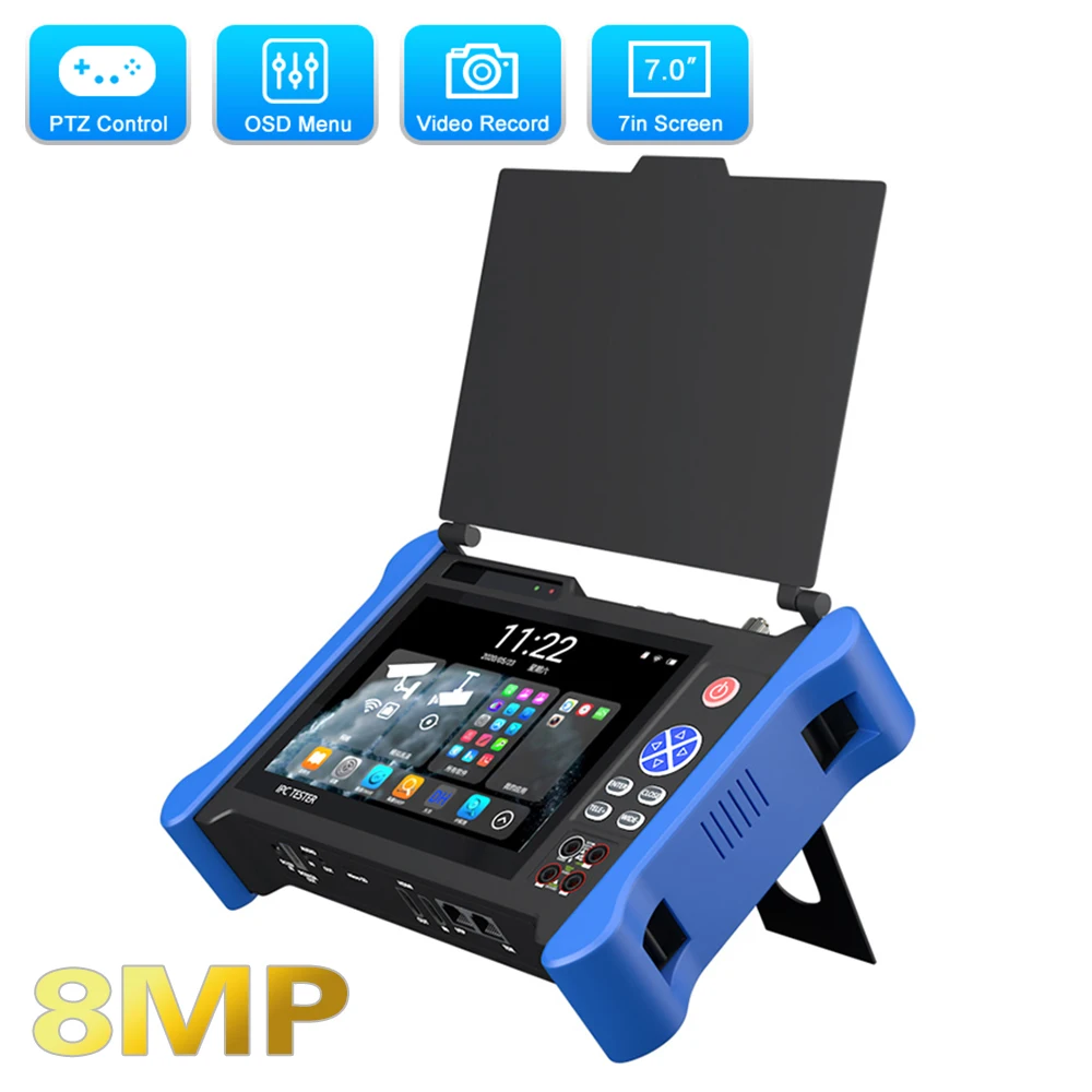 

4K CCTV Camera Tester VOR OTDR IP AHD CVI TVI SDI CVBS Camera Tester CCTV IPC Test Monitor for Security IP Camera HDMI In/out