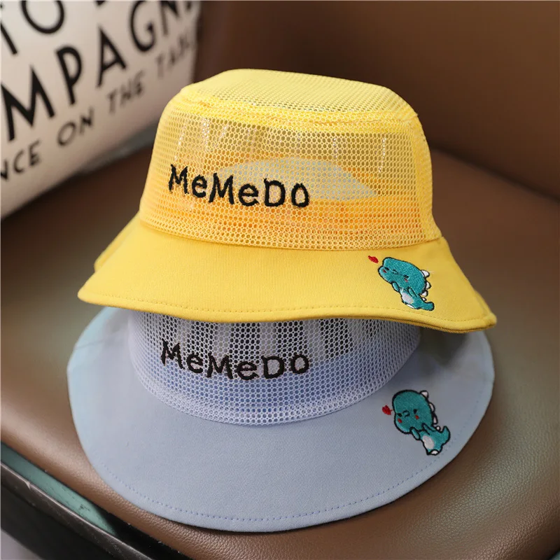 Bucket Hat Cute Cartoon Mesh Caps 